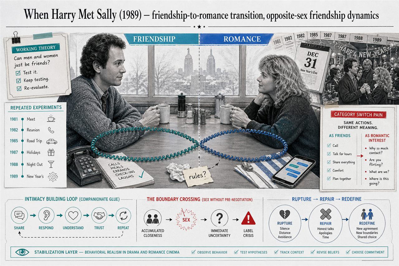 Chapter 6. When Harry Met Sally (1989) — friendship-to-romance transition, opposite-sex friendship dynamics - chapter poster