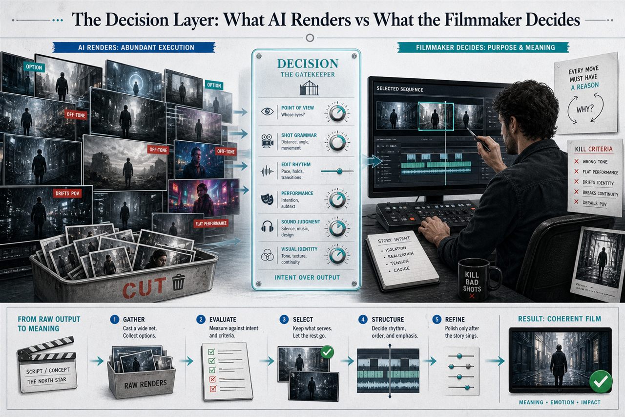 Chapter 1. The Decision Layer: What AI Renders vs What the Filmmaker Decides - chapter poster