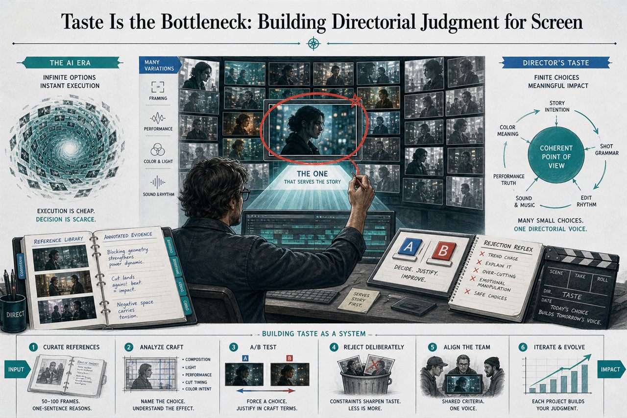 Chapter 3. Taste Is the Bottleneck: Building Directorial Judgment for Screen - chapter poster