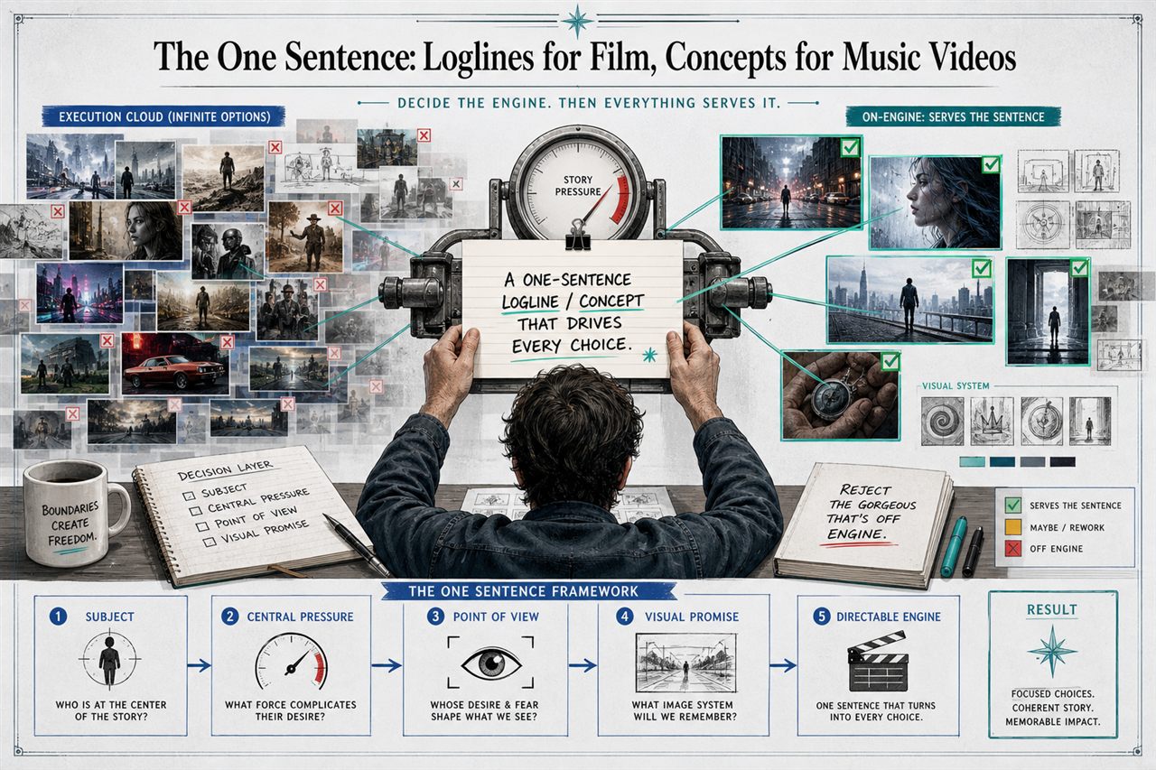 Chapter 4. The One Sentence: Loglines for Film, Concepts for Music Videos - chapter poster