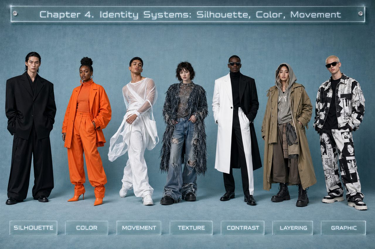 Chapter 4. Identity Systems: Silhouette, Color, Movement - chapter poster