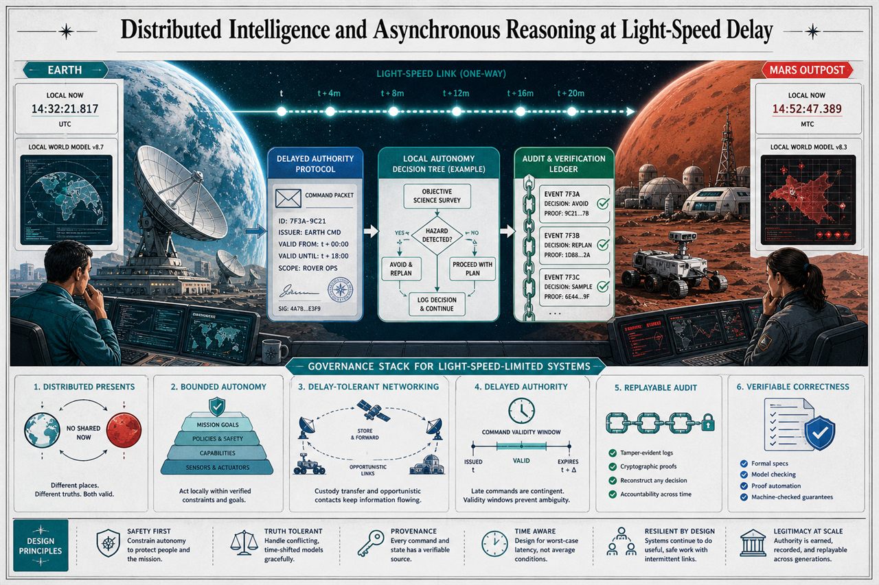 Chapter 22. Distributed Intelligence and Asynchronous Reasoning at Light-Speed Delay - chapter poster