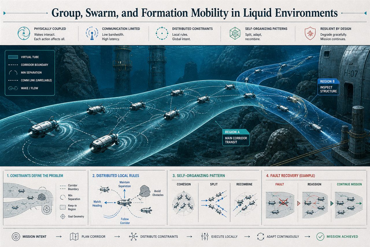 Chapter 52. Group, Swarm, and Formation Mobility in Liquid Environments - chapter poster