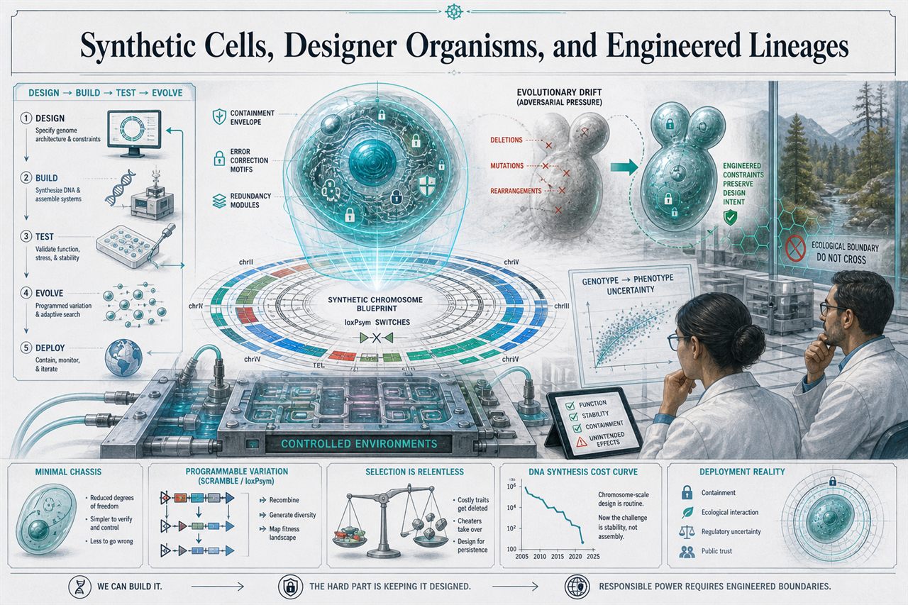 Chapter 75. Synthetic Cells, Designer Organisms, and Engineered Lineages - chapter poster