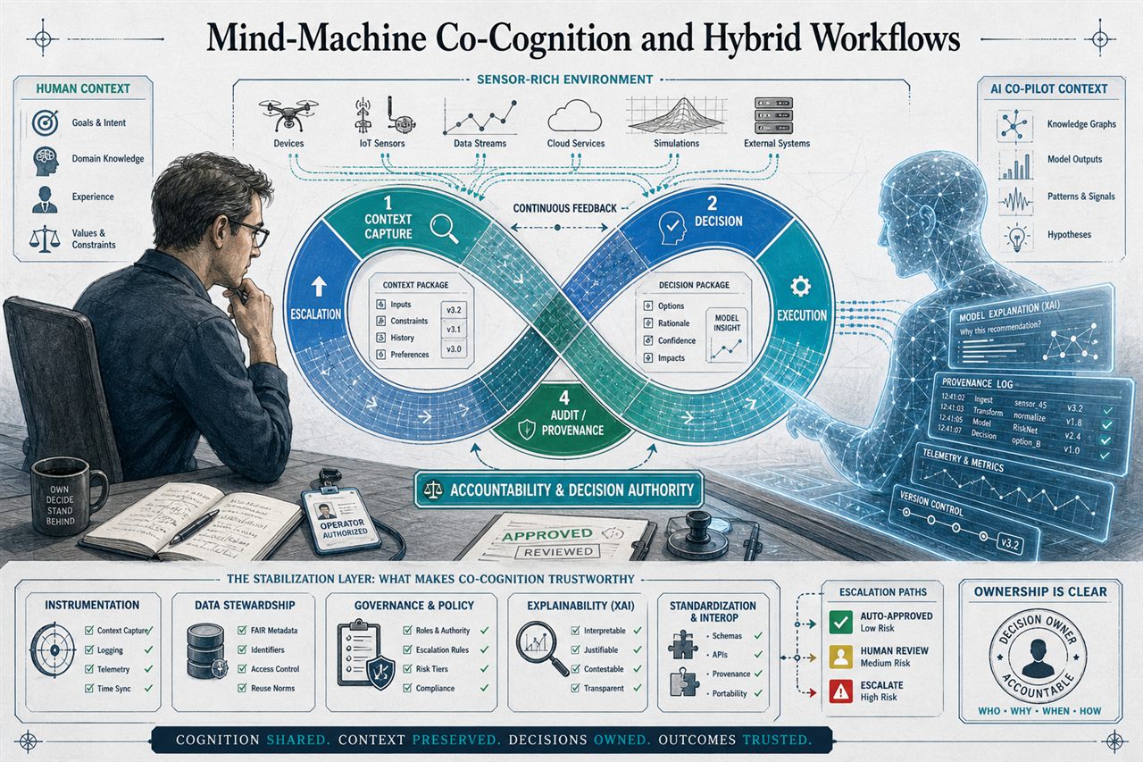 Chapter 103. Mind-Machine Co-Cognition and Hybrid Workflows - chapter poster