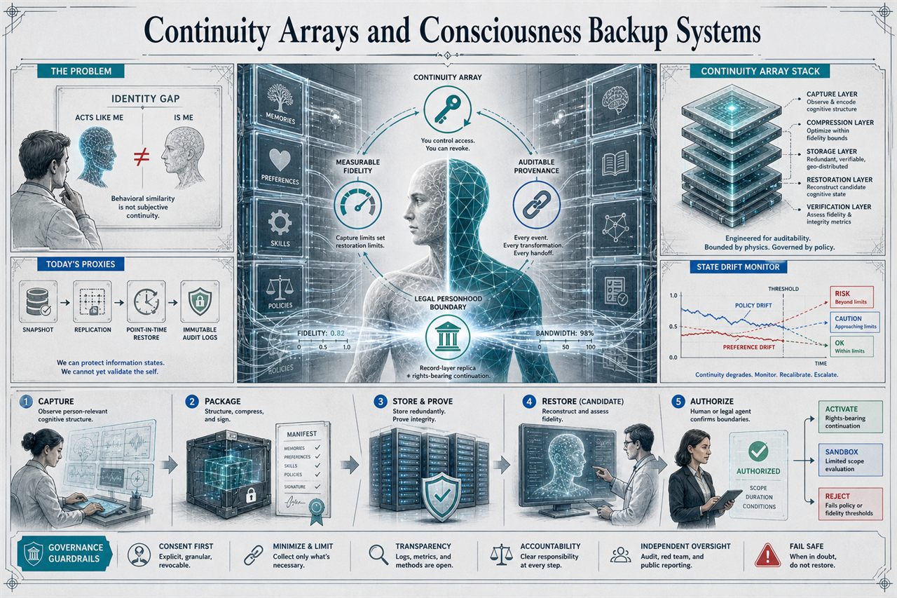Chapter 104. Continuity Arrays and Consciousness Backup Systems - chapter poster
