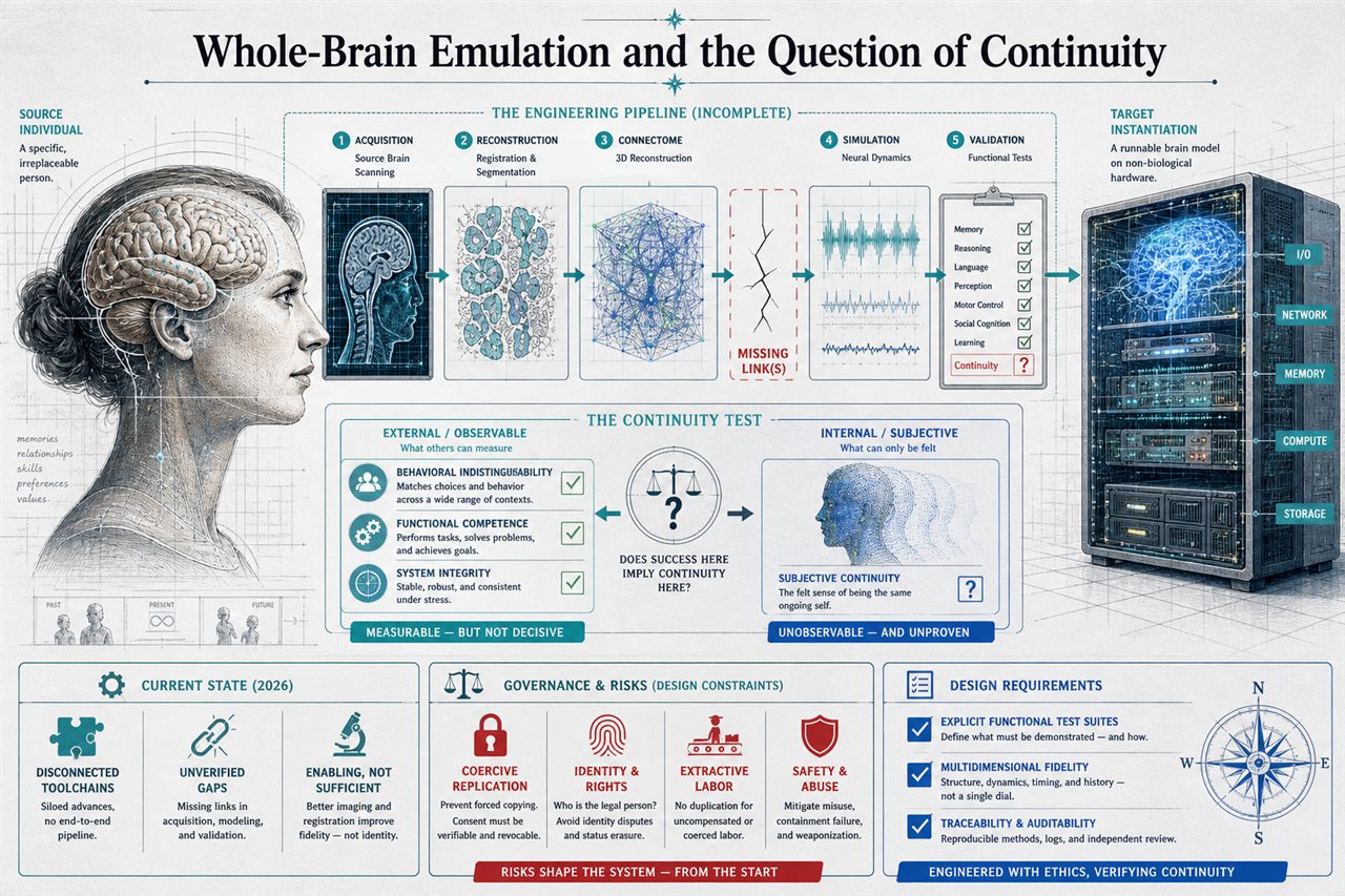 Chapter 105. Whole-Brain Emulation and the Question of Continuity - chapter poster