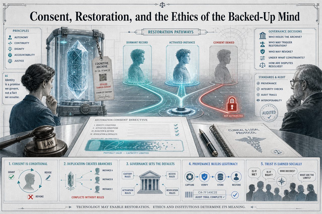 Chapter 107. Consent, Restoration, and the Ethics of the Backed-Up Mind - chapter poster