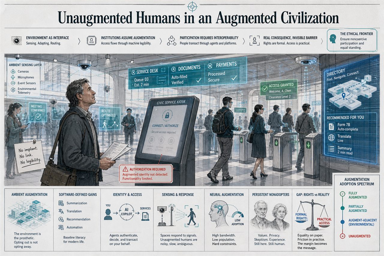 Chapter 110. Unaugmented Humans in an Augmented Civilization - chapter poster
