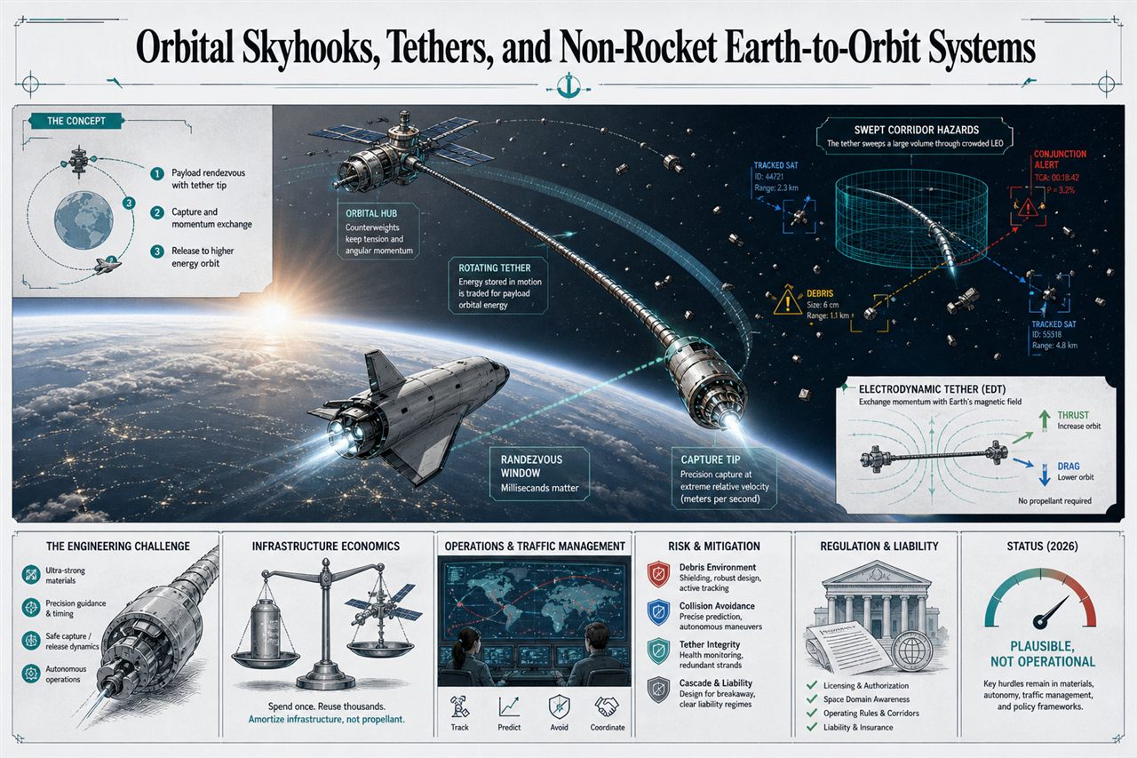 Chapter 113. Orbital Skyhooks, Tethers, and Non-Rocket Earth-to-Orbit Systems - chapter poster