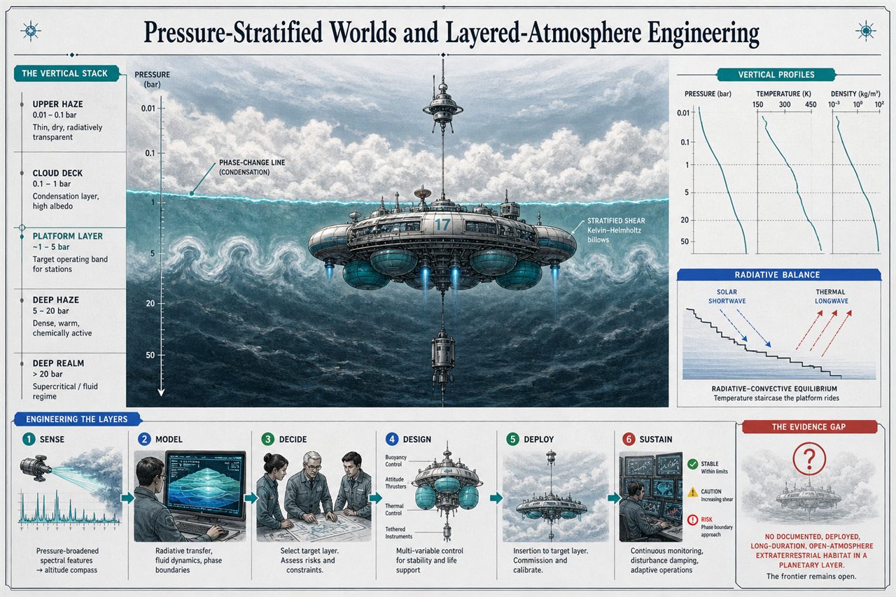 Chapter 130. Pressure-Stratified Worlds and Layered-Atmosphere Engineering - chapter poster