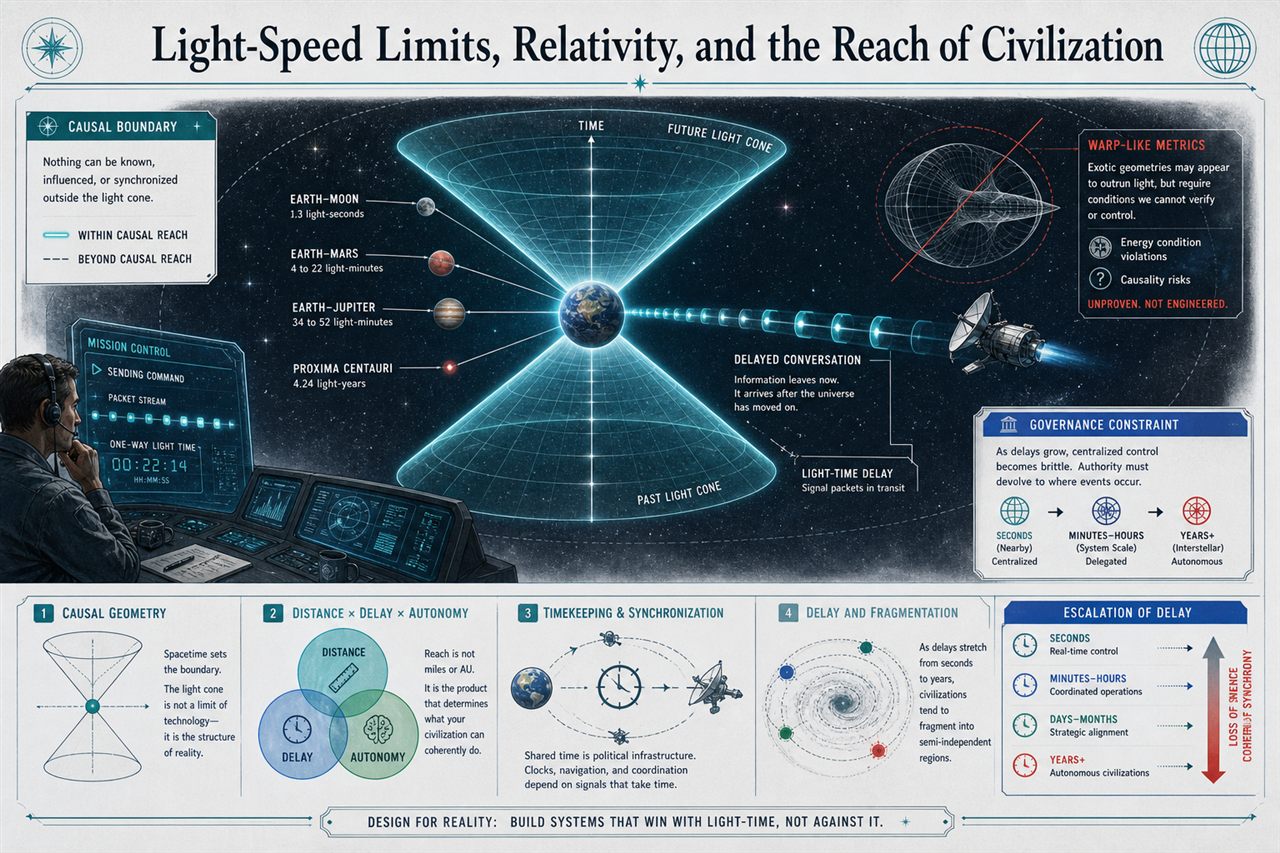 Chapter 137. Light-Speed Limits, Relativity, and the Reach of Civilization - chapter poster