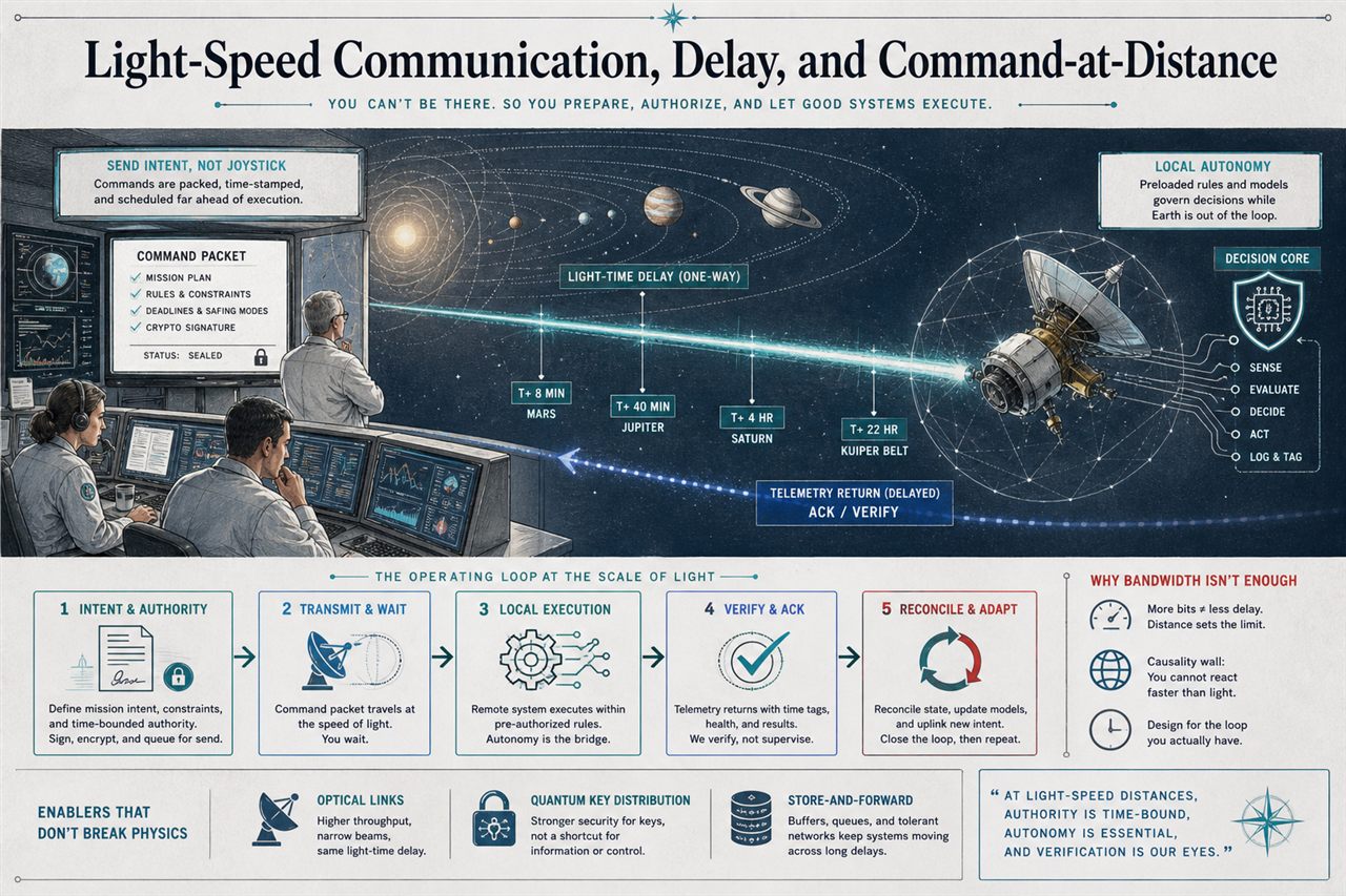 Chapter 138. Light-Speed Communication, Delay, and Command-at-Distance - chapter poster