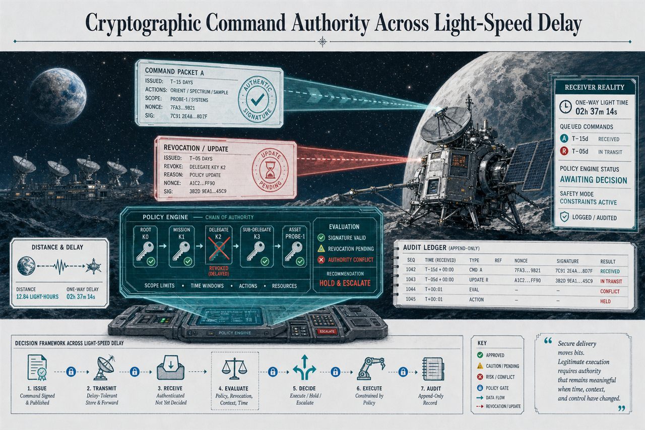 Chapter 153. Cryptographic Command Authority Across Light-Speed Delay - chapter poster