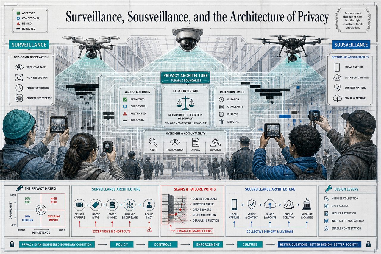 Chapter 155. Surveillance, Sousveillance, and the Architecture of Privacy - chapter poster