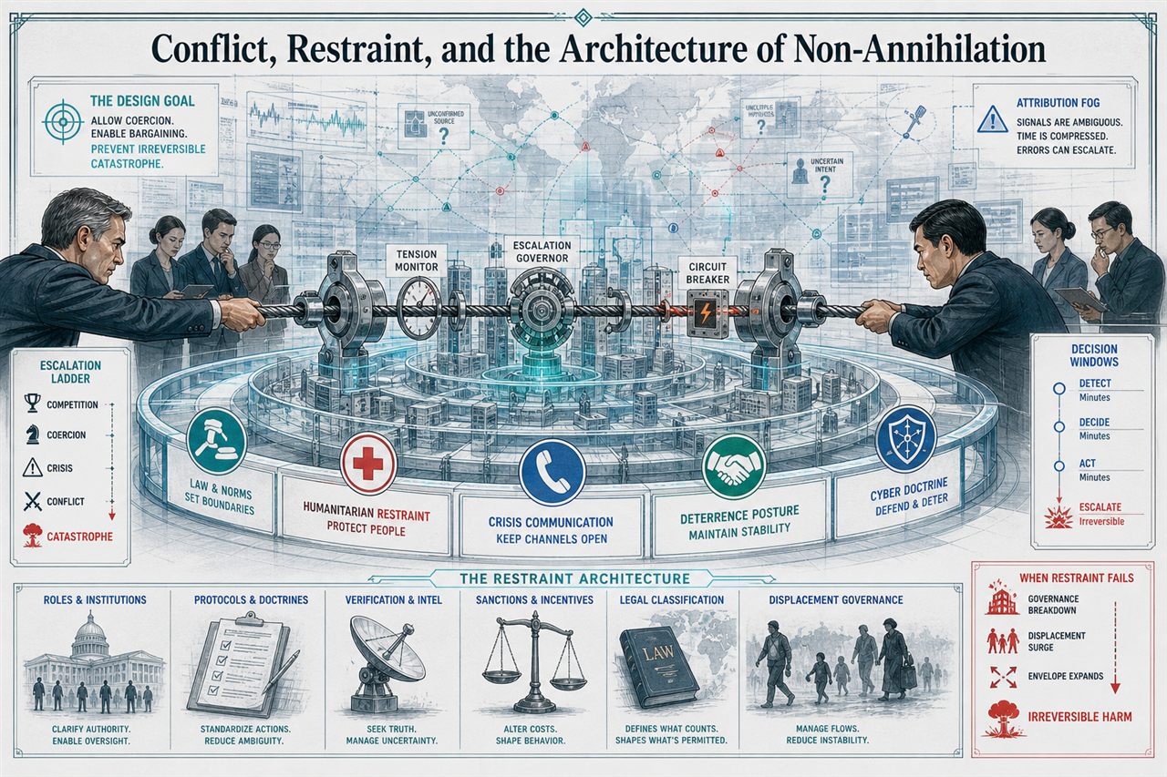 Chapter 179. Conflict, Restraint, and the Architecture of Non-Annihilation - chapter poster